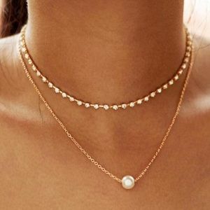 layered pearl necklace